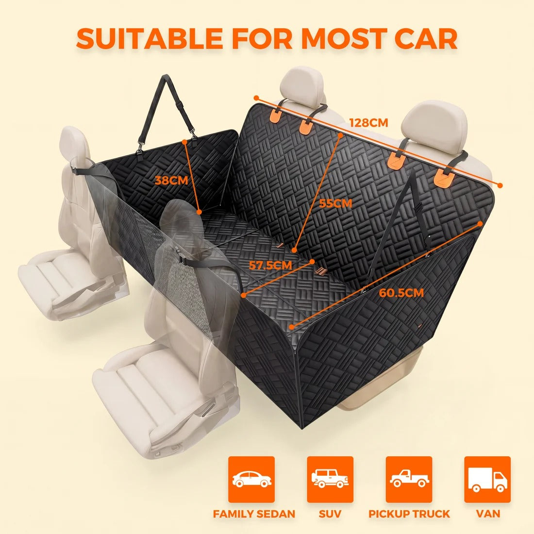 PawLow Hard Bottom Seat Cover
